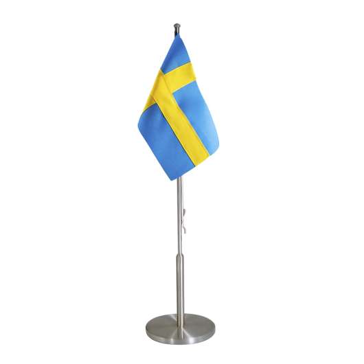 Dacapo Silver - Flaggstång med Svensk Flagga Rostfritt Stål 40 cm