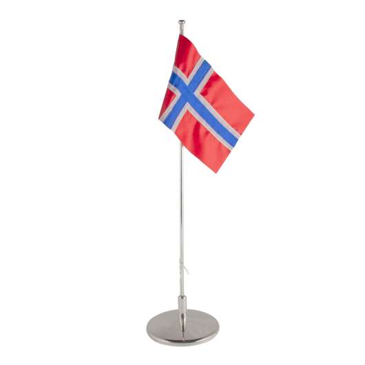 Dacapo Silver - Flaggstång Norsk Flagga 42 cm