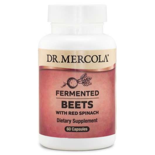 Dr Mercola Fermented Beets w Red Spinach 60 kaps