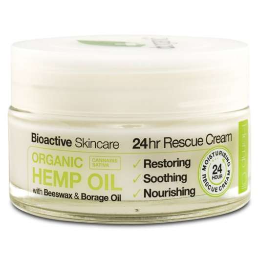 Dr Organic Hampaolja Rescue Cream 50 ml