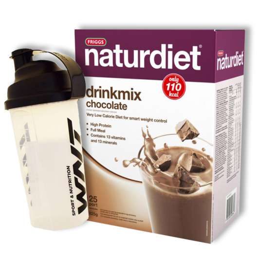 Drinkmix Choklad 825g + Shaker - 52% rabatt