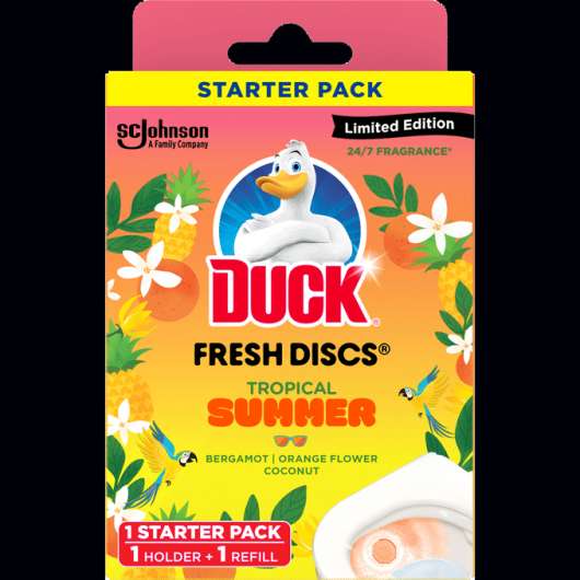 Duck 2 x WC Fresh Discs Tropical Summer