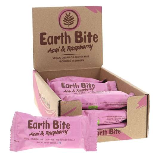 Earth Bite Rawbar Hallon & Acai Eko 12-pack