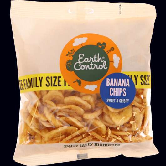 Earth Control 2 x Banan Chips Family Size