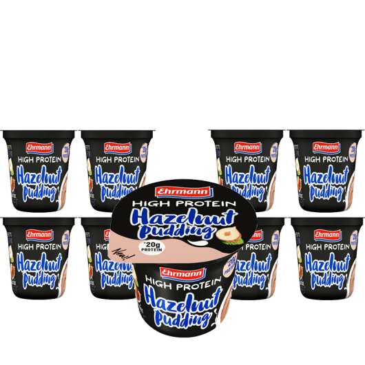 Ehrmann Proteinpudding Hazelnut 8-pack - 37% rabatt