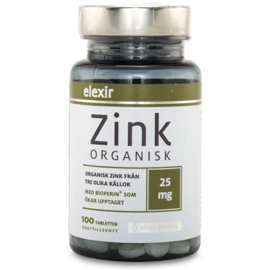 Elexir Pharma Organisk Zink 100 tabl