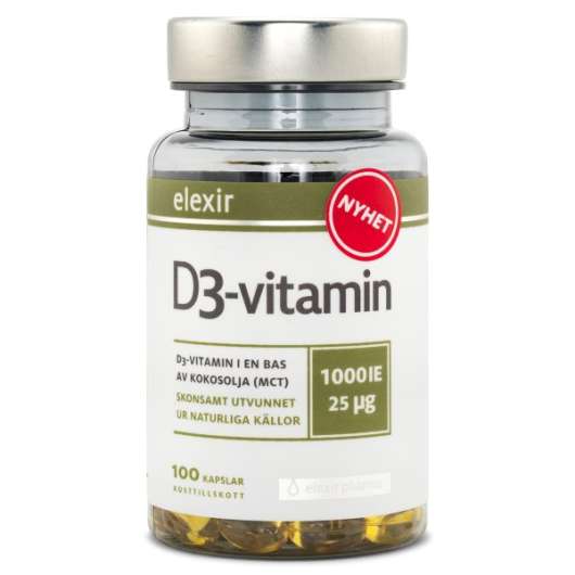 Elexir Pharma Vitamin D3 1000 IE 100 kaps