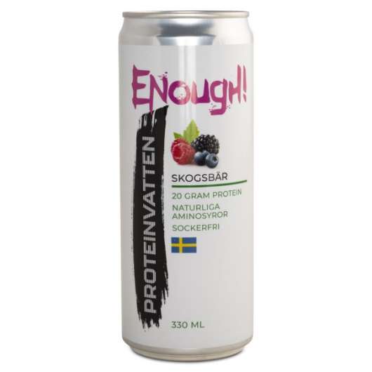 Enough Proteinvatten - Kort datum , Skogsbär, 1 st
