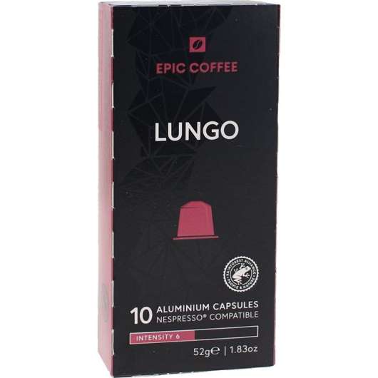 Epic Coffe Kaffe Kapslar Lungo 10-Pack