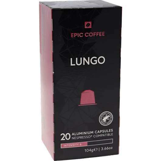 Epic Coffe Kaffekapslar Epi Lungo 20-Pack
