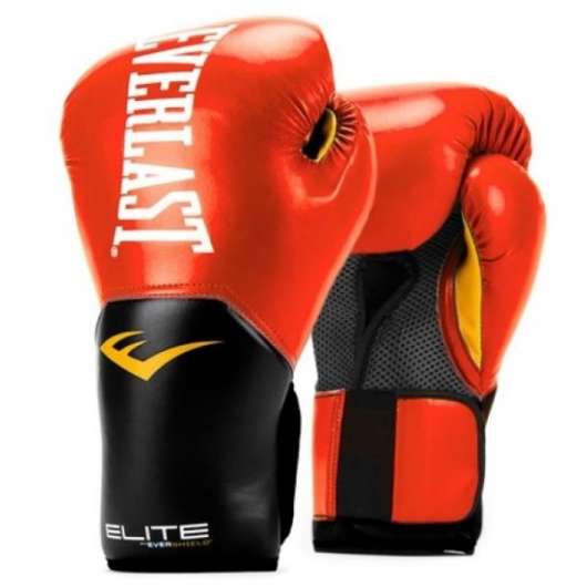 Everlast Pro Style Elite Training Gloves, 10 oz, Flame Red