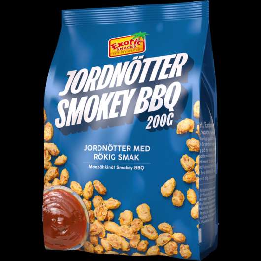 Exotic Snacks 2 x Jordnötter Smokey BBQ
