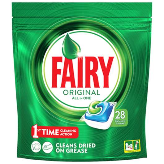 Fairy Original All In One - 28 st Diskmaskinstabletter - 45% rabatt