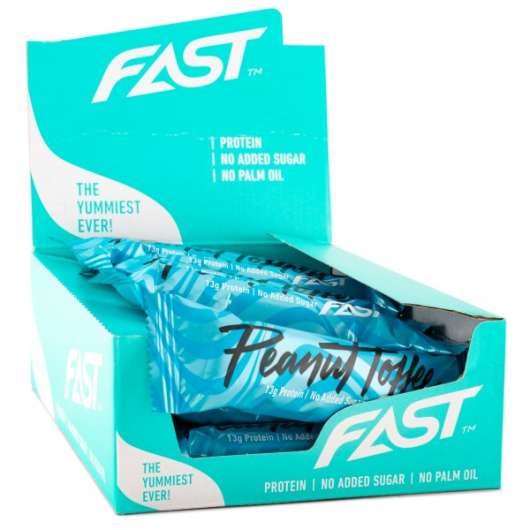 FAST Bar Peanut Toffee 15-pack