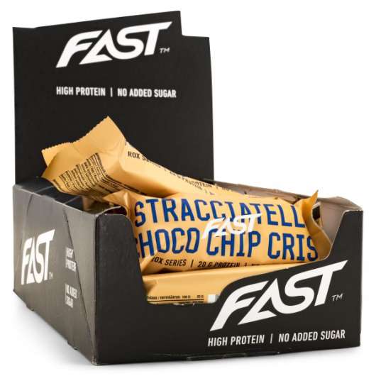 FAST ROX Bar Stracciatella Choco Chip Crisp 15-pack