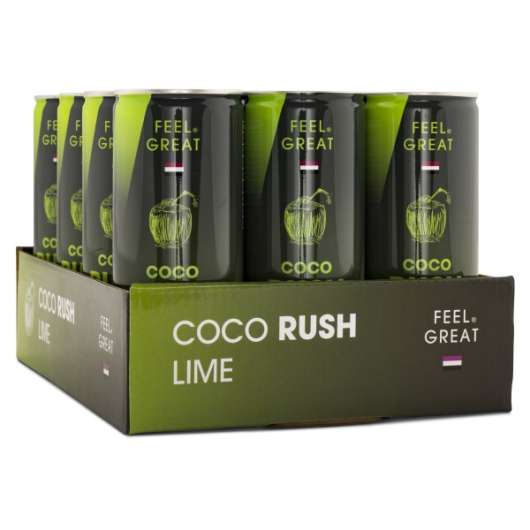 Feel Great Coco Rush Lime 12-pack