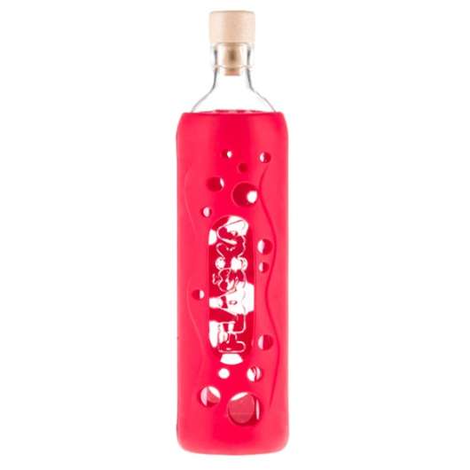 Flaska för Strukturerat Vatten Silkonskydd, 0,5 L, Hibiscus