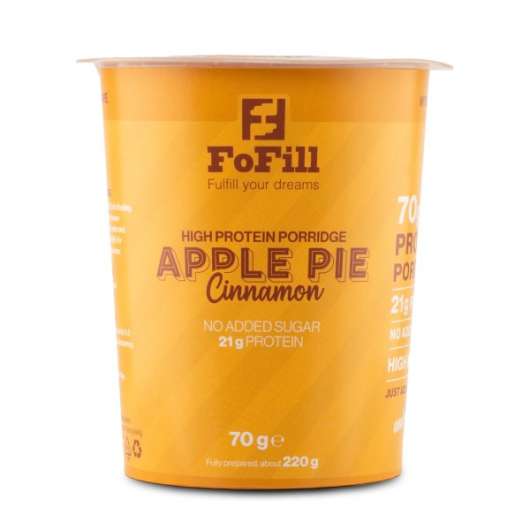 FoFill Meal Proteingröt, Apple & Cinnamon, 70 g
