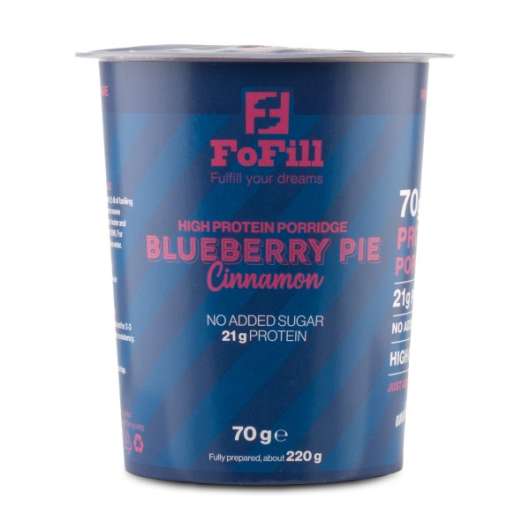 FoFill Meal Proteingröt, Blueberry, 70 g