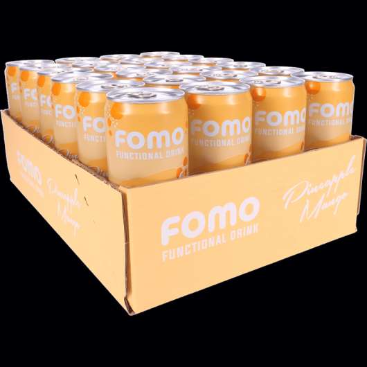 FOMO Energidryck Ananas Mango 24-pack