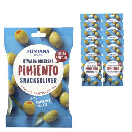 Fontana Snacksoliver Pimiento 12-pack