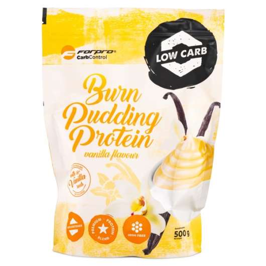 Forpro Carb Control Burn Protein Pudding 500 g Vanilla
