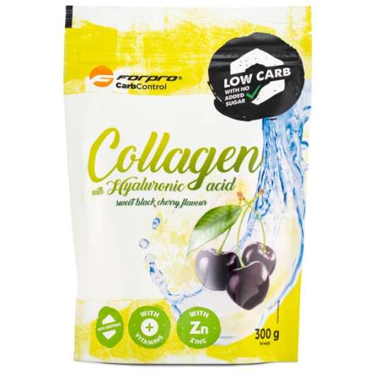 Forpro Carb Control Collagen With Hyaluronic Acid 300 g Sweet Black Cherry