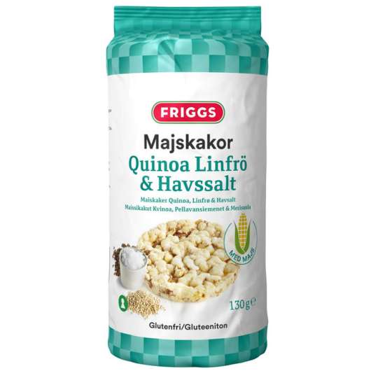 Friggs 2 x Majskakor Quinoa, Linfrö & Havssalt