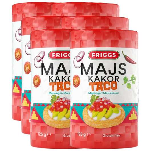 Friggs Majskakor Tacos 6-pack