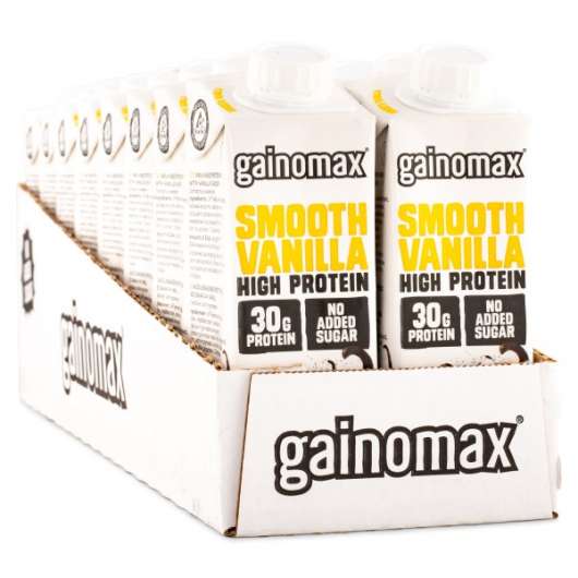 Gainomax High Protein Drink Smooth Vanilla 16-pack