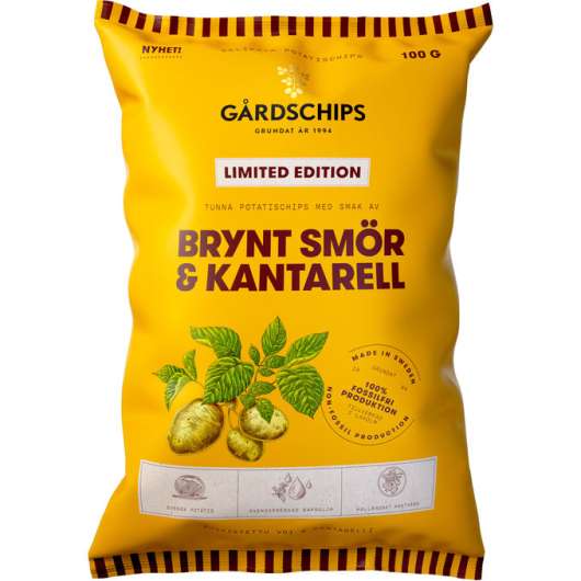 Gårdschips 2 x Chips Brynt Smör & Kantarell