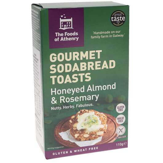 Glutenfria Toasts med Mandel & Rosmarin - 28% rabatt
