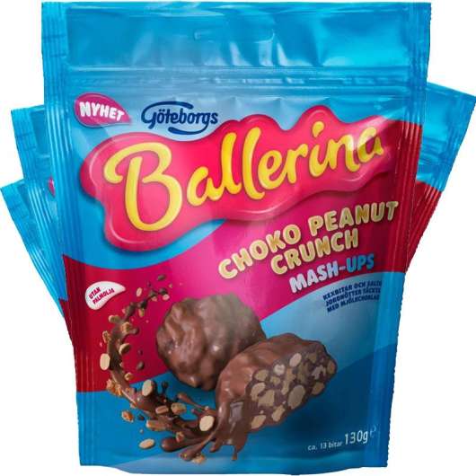 Göteborgs Ballerina Choko Peanut Crunch 4-pack