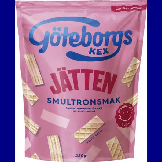 Göteborgs kex 2 x Kex Jätten Smultron