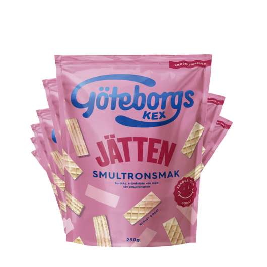Göteborgs Kex Jätten Smultron 8-pack