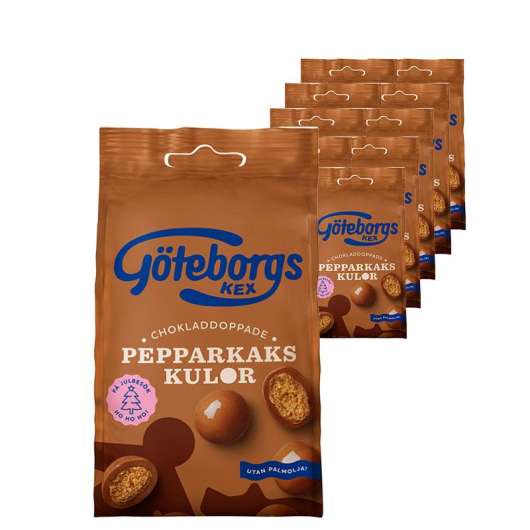 Göteborgs kex Pepparkakskulor Mjölkchoklad 10-pack