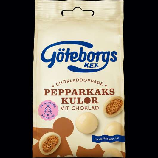 Göteborgs kex Pepparkakskulor Vit Choklad