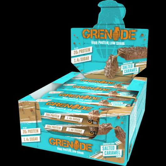 Grenade Proteinbar Chocolate Chip Salted Caramel 12-pack