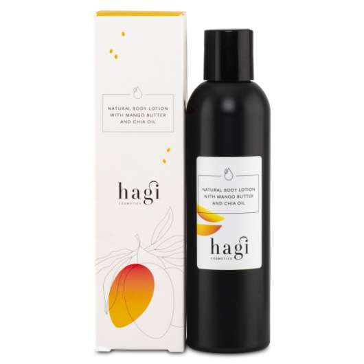 Hagi Natural Body Lotion w Mango Butter & Chia Oil, 200 ml