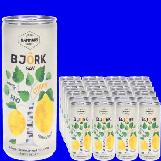 Hammars Björksav Dryck Citron 24-pack