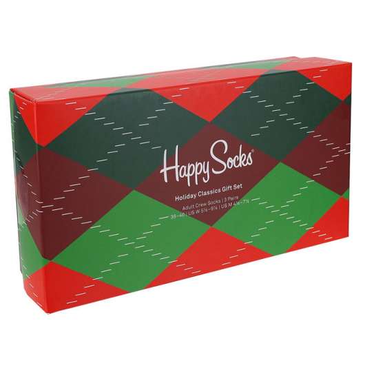 Happy Socks Strumpor 3-Pack Holiday Classics Gift Set 36-40