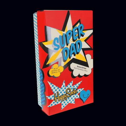 Happy Socks Strumpor 3-Pack Super Dad Gift Set 36-40