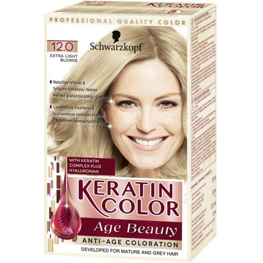 Hårfärg "Keratin Color 12.0 Light Blond" - 38% rabatt