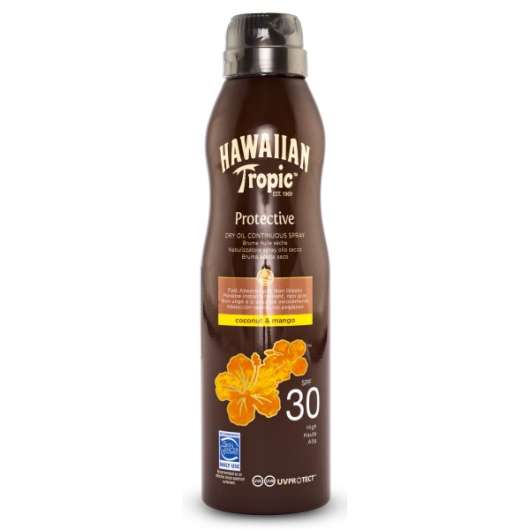 Hawaiian Tropic Dry Oil Continuous Spray Coconut & Mango SPF 30 180 ml