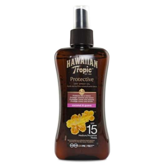 Hawaiian Tropic Protective Dry Spray Oil 200ml SF15