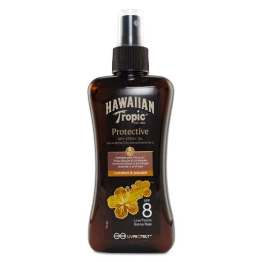 Hawaiian Tropic Protective Dry Spray Oil 200ml SF8