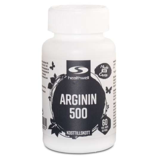 Healthwell Arginin 500, 60 kaps