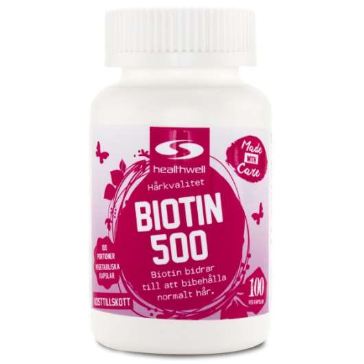 Healthwell Biotin 500, 90 kaps