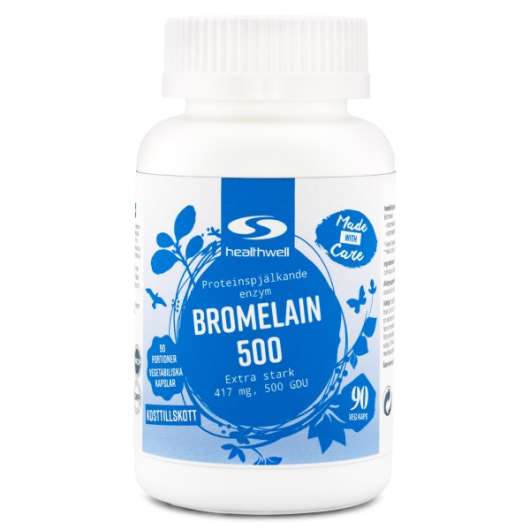 Healthwell Bromelain 500, 90 kaps