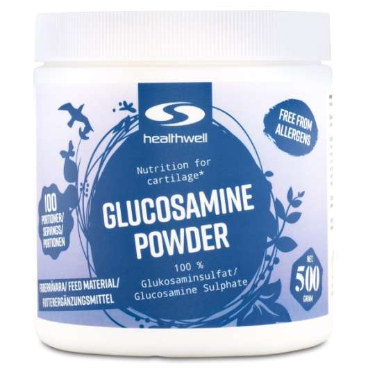 Healthwell Glukosamin Pulver, 500 g